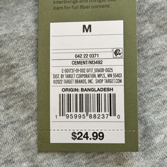 Goodfellow & Co Men's Regular fit Fleece Jogger in Light Gray size Medium NEW - Picture 5 of 9